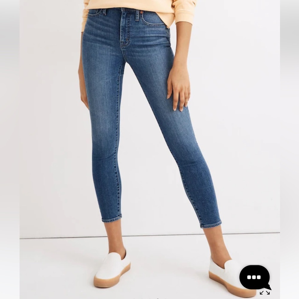 Madewell Curvy High-Rise Skinny Crop Jeans in Dalstrom Wash